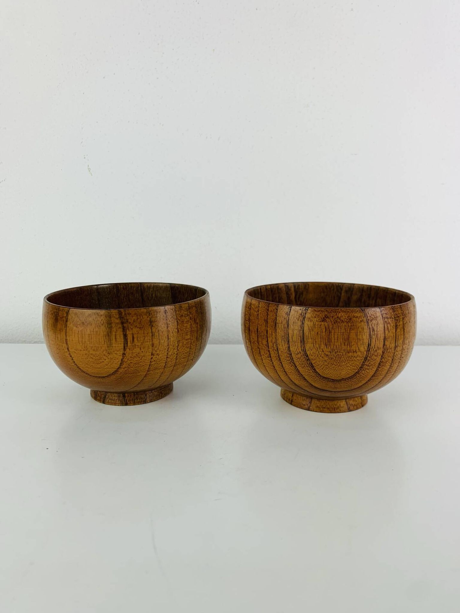 2 bols/vide poche en teck scandinave