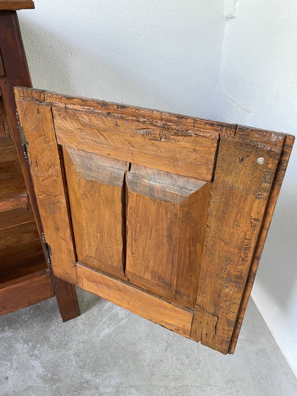 Jam cabinet, folk art furniture, oak, 19th century