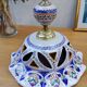 Vintage hand-painted earthenware suspension