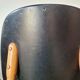 Pair of vintage 1960 chairs – Tapered legs & Black faux leather
