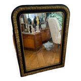 Antique gold and black mirror