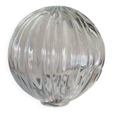 Old transparent glass globe for wall lamp chandelier.