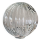 Old transparent glass globe for wall lamp chandelier.