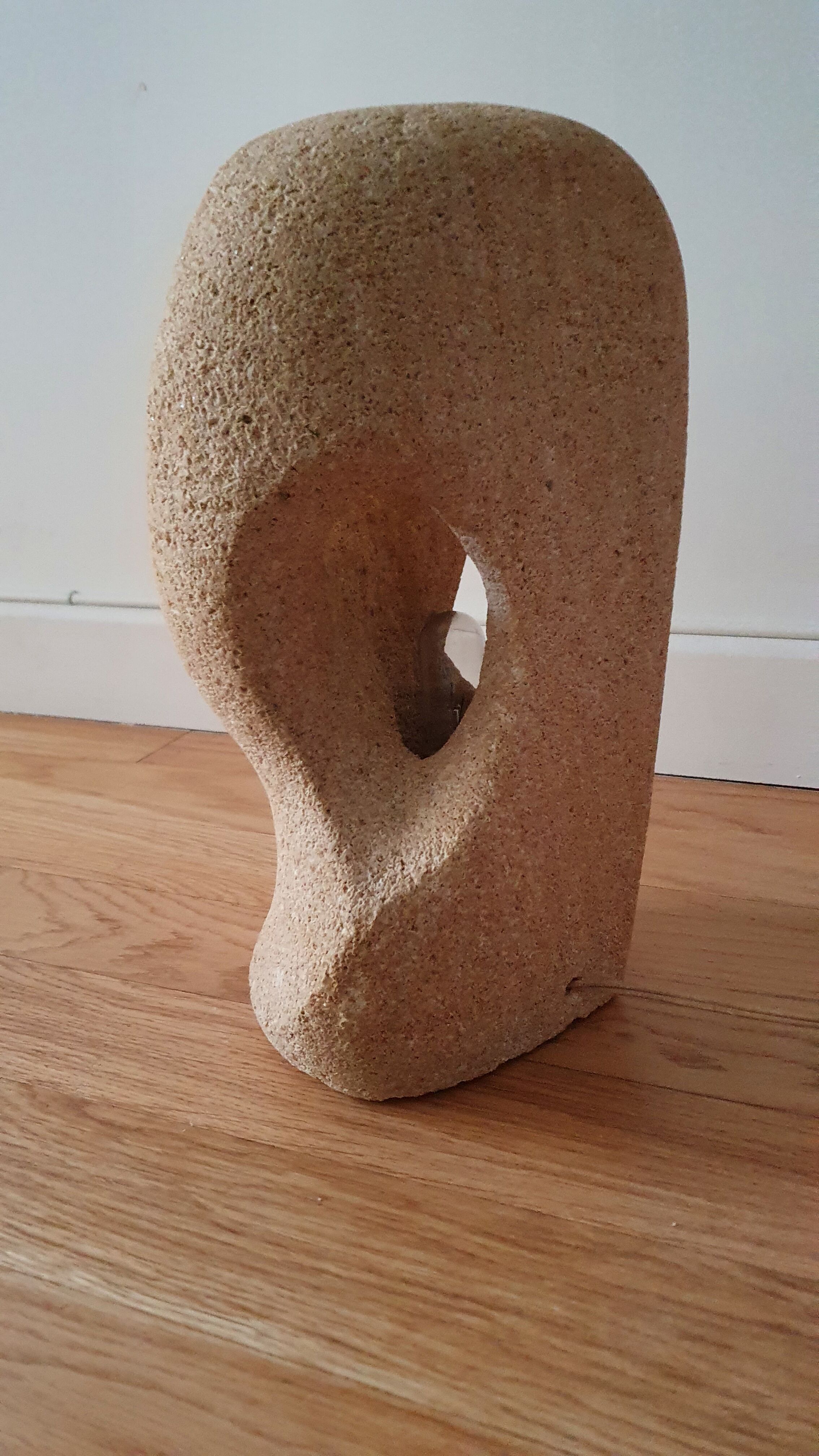 Natural stone sculpture lamp