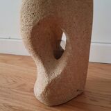 Natural stone sculpture lamp