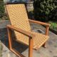 Old brutalist armchair