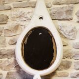 Ceramic mirror by Jean de Lespinasse