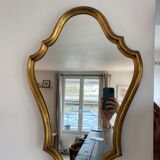 Italian mirror in gilded wood