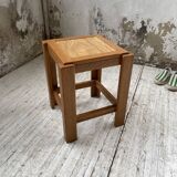 Solid elm stool Maison Regain