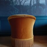 Vintage velvet toad armchair