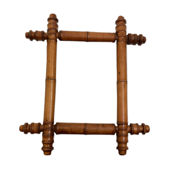 Bamboo mirror 38x33cm