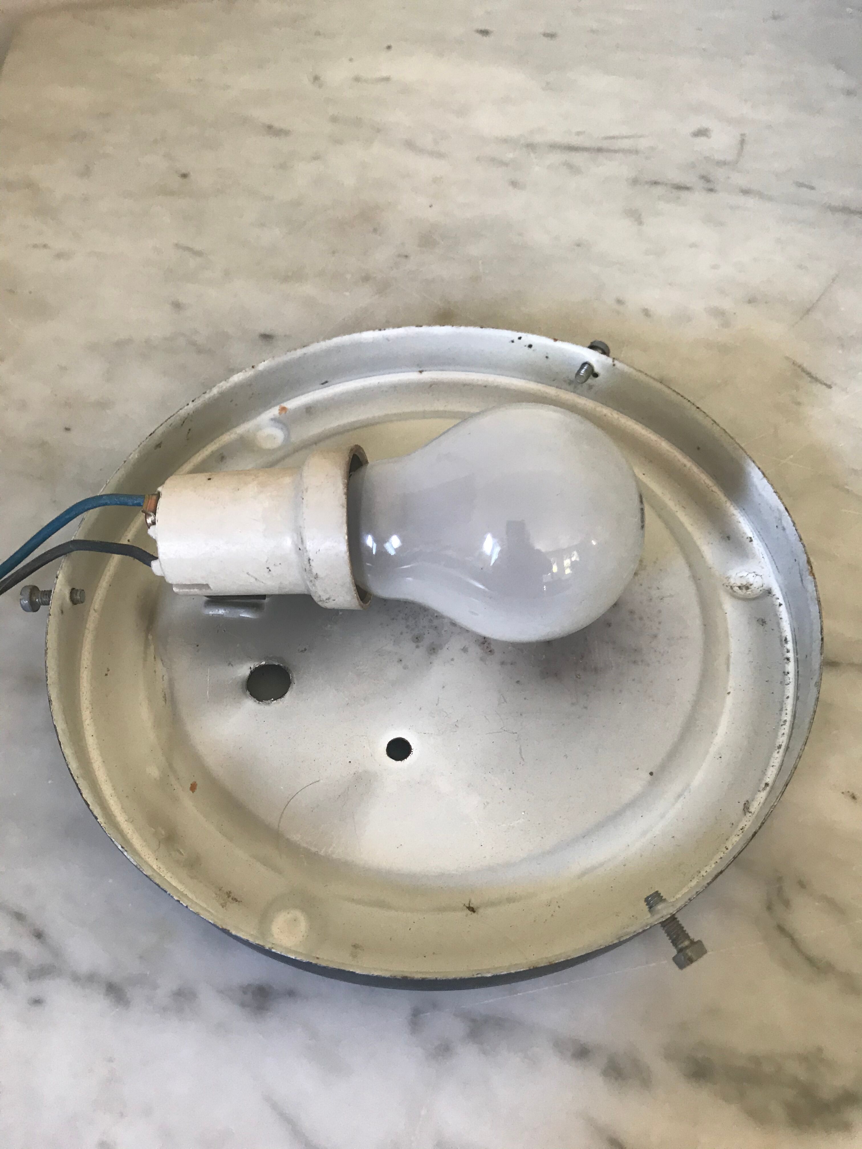 Vintage iridescent amber ceiling