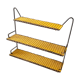 70s shelf in scoubidou and metal