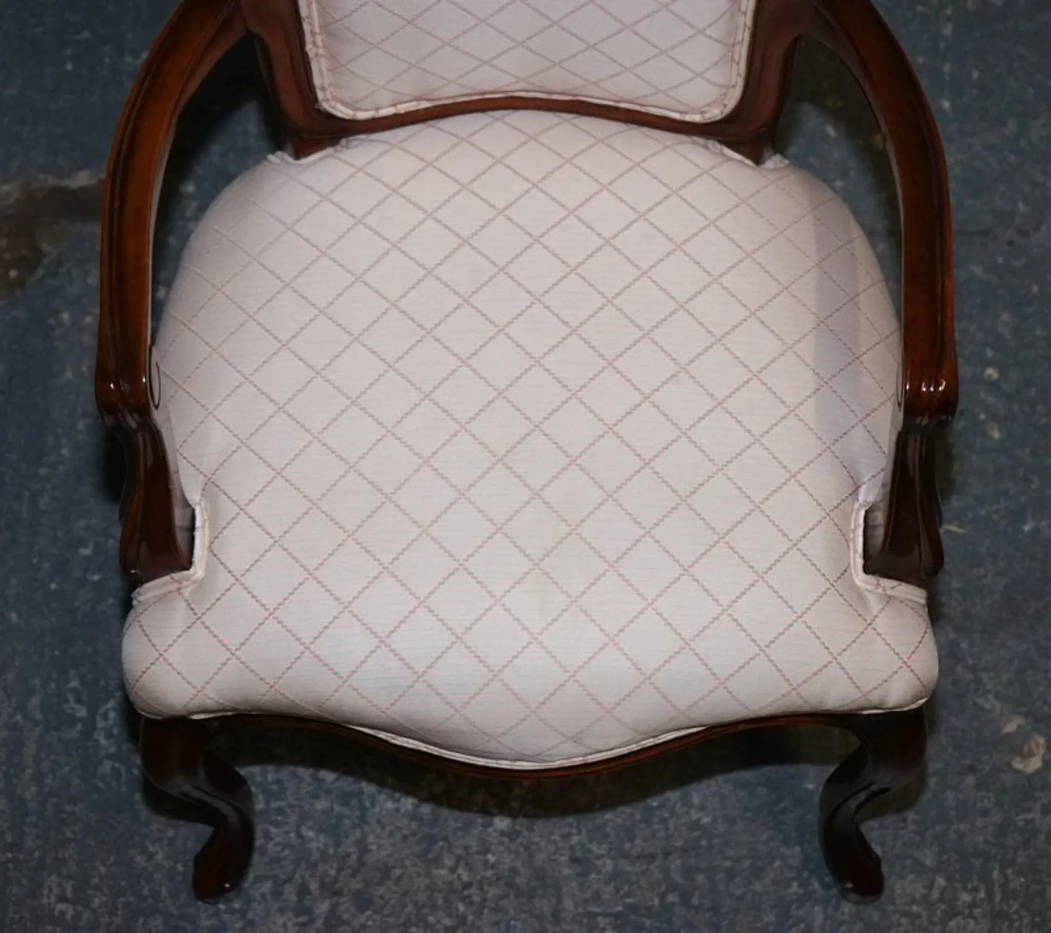 Vintage Walnut Lounge Chair, France