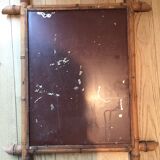 Mirror bamboo vintage 50/60s - 49x62cm