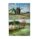 Pendant of hst paintings "landscape" by anna miszalska-gąsienica (1962)