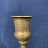 Old Louis-style brass candlestick