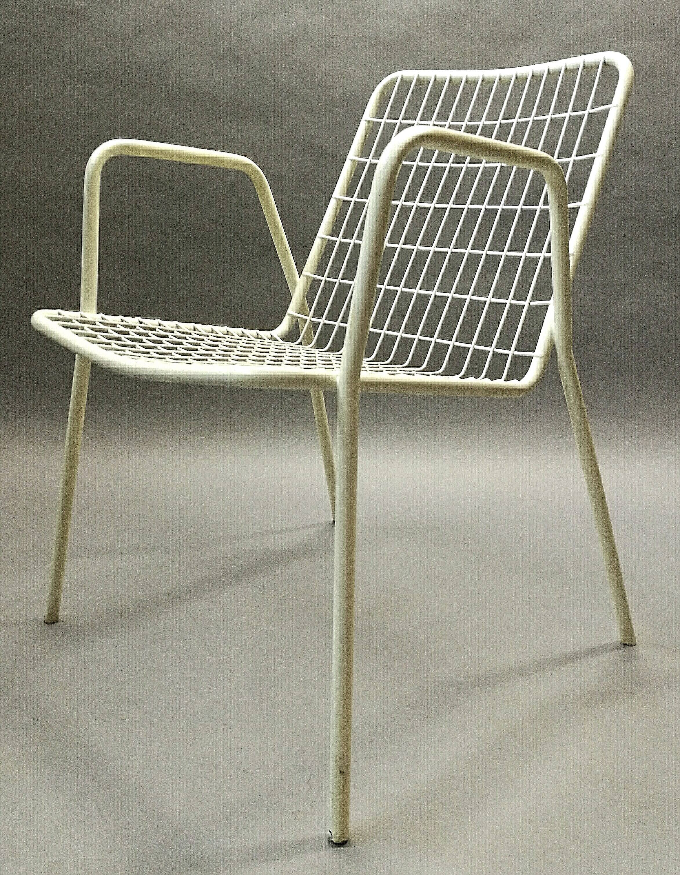 4 emu metal garden armchairs model rio