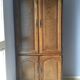 Solid oak wardrobe, four doors with keys.