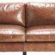 Vintage Scandinavian leather sofa