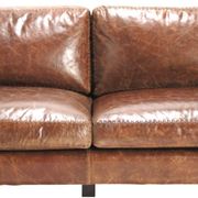 Canapé scandinave vintage en cuir