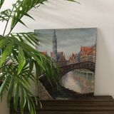Oil on canvas seen from Bruges