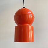 Mid century orange hanging lamp