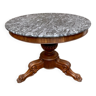 Charles x pedestal table in mahogany