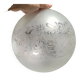 Frosted glass suspension globe with floral patterns in Art Deco style.