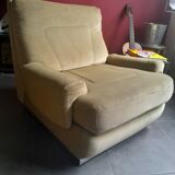2 armchairs + 1 footrest + 1 3-seater sofa from the 70s