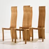 Chaise de salle à manger en frêne massif Kragenæs par Walther Nielsen, Lot de 4