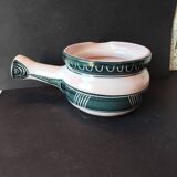 French artisanal ceramics – decorative pan in Capron style – year