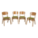 Boomerang Dining Chairs from Goscinski Furniture Factory Model  229XB, Pola