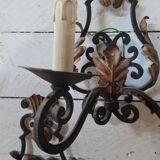 2 wrought iron sconces