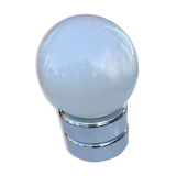 Vintage chrome and opaline lamp, 70s