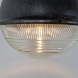 Industrial lamp with glass, 1930s