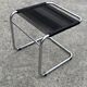 Vintage Knoll Stool Bauhaus Style Chrome Tubular 1970s