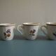 set of 6 Sarreguemines Agreste art table antique french cups plates