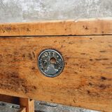 Old workbench Ott beech kitchen island or side table