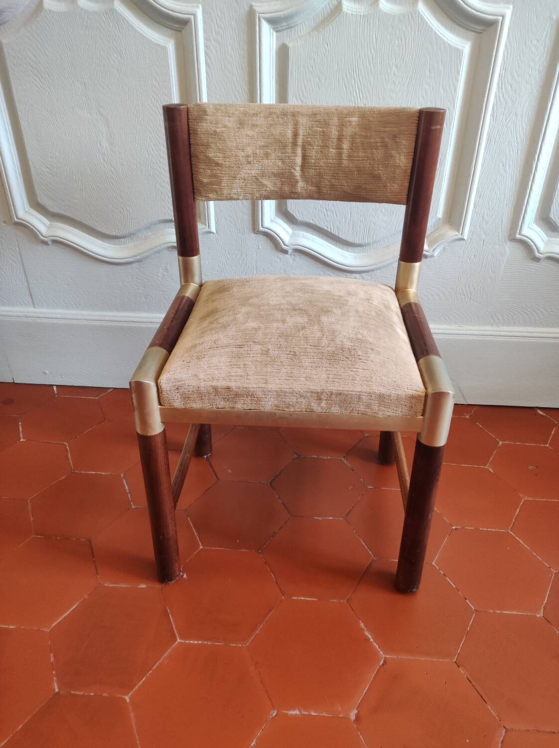 Set of 4 chairs by Pierre Jolliet from the 1970s.