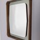 Miroir en bois et verre fumé, Italie années 60