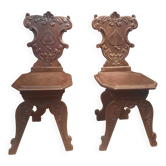 Pair of stool chairs