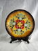 Decorative plate with ermine and stylized gorse patterns - Louis Nédellec - 60s / 70s