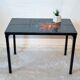 Table low steel and ceramic 50s