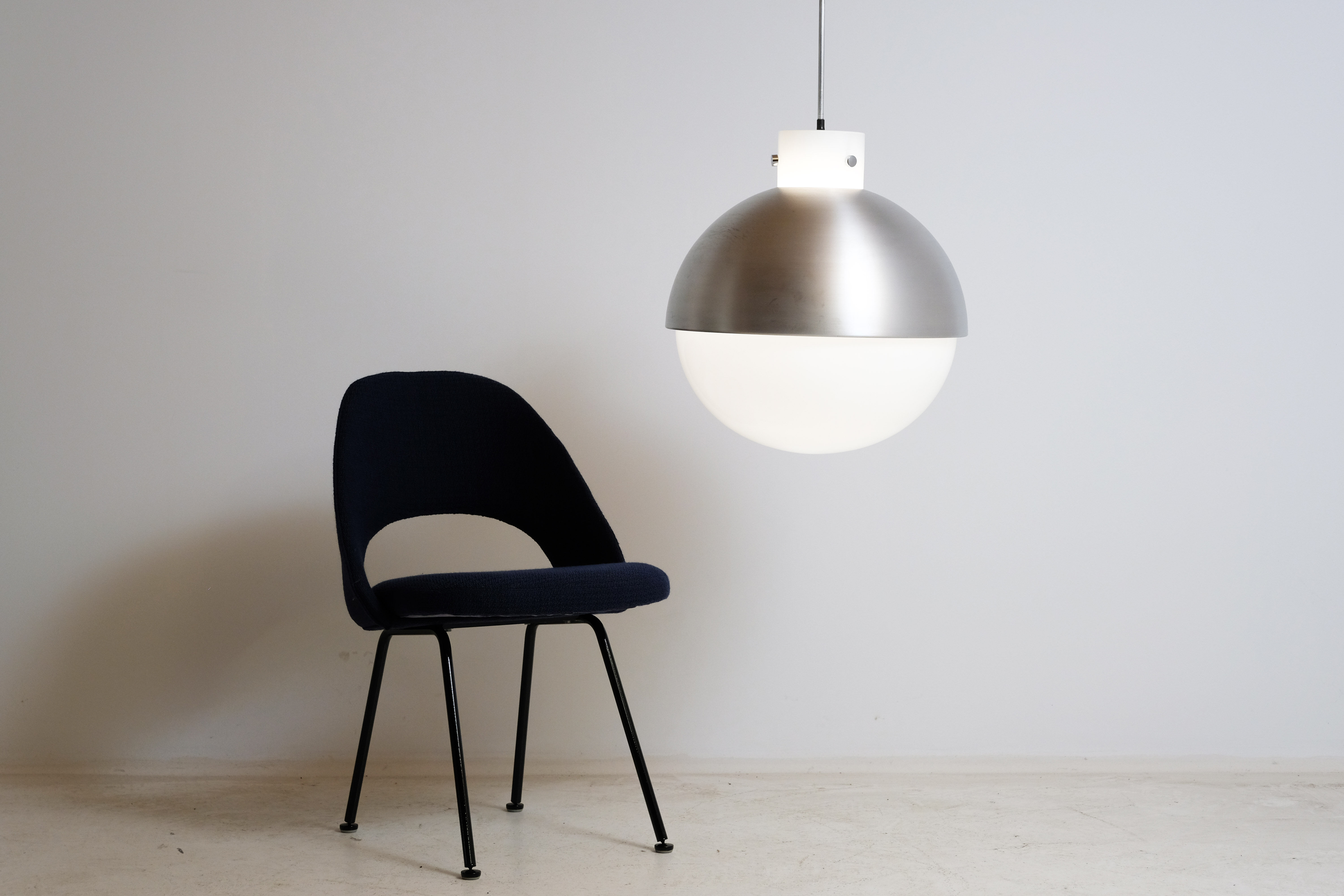 Suspension Limburg 1970's Murano glass and aluminum