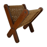 Magazine rack, rope and wood 1950