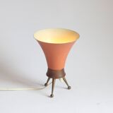 Brass tripod table lamp, 1950s