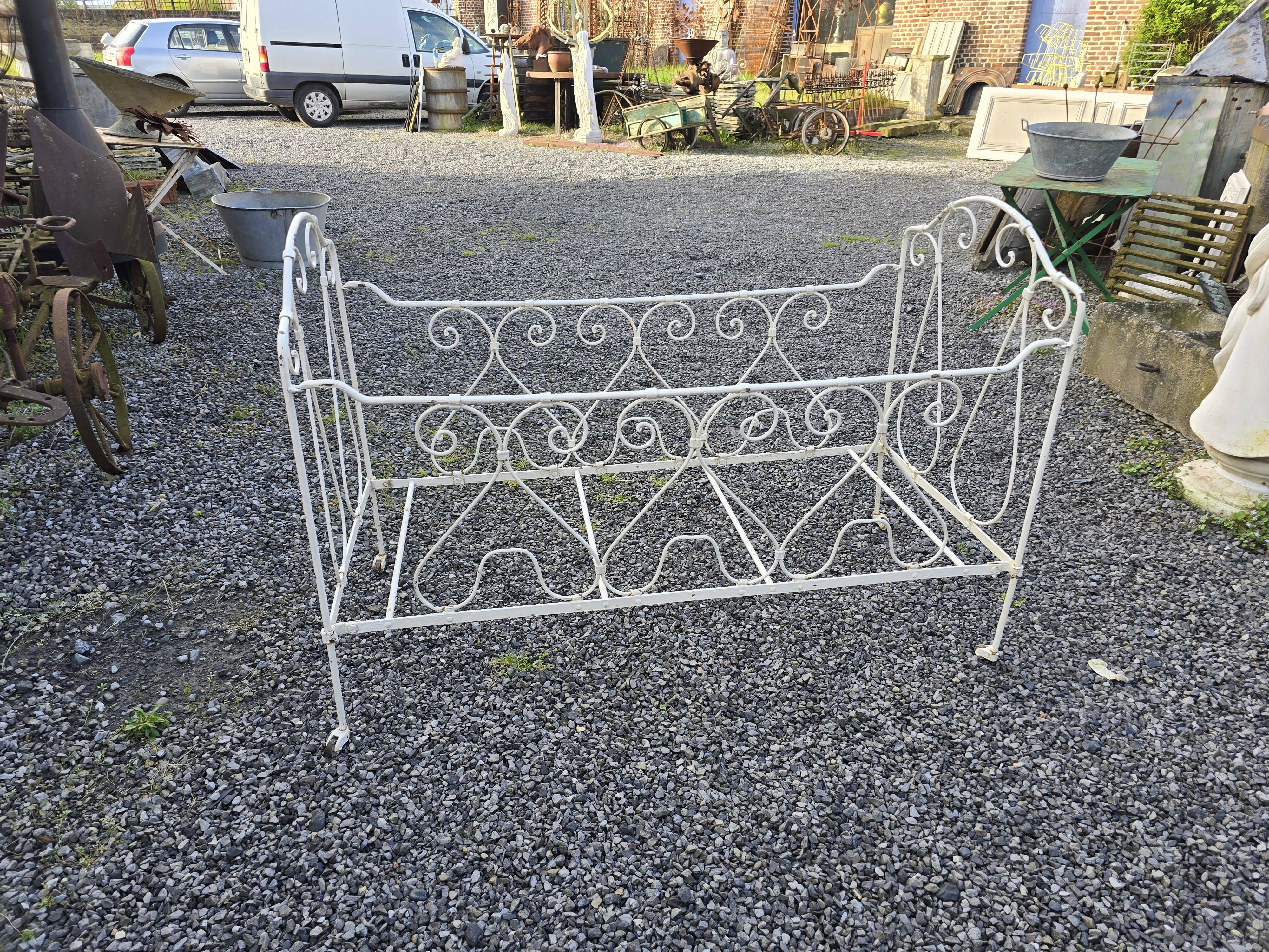 Wrought iron children's bed
