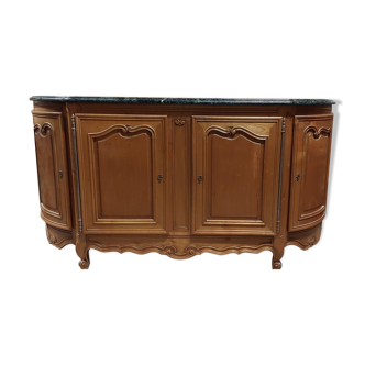 Louis XV style sideboard in cherry wood 4 doors