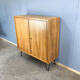 Small cabinet by WK-Möbel on hairpin legs, walnut, 1960s